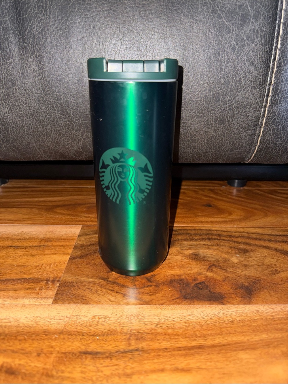 Starbucks Metallic Green Travel Tumbler